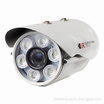 White Light Camera with 6pcs Array 8mm LED, White Light, 1/3 Sony CCD Sensor and 700TVL Resolution